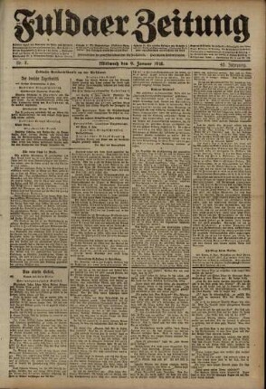 Ausgabe vom Mittwoch, den 09. Januar 1918.