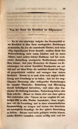 Die Erkenntniss, Verhütung und Heilung der ansteckenden Cholera