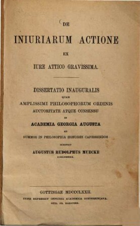 De iniuriarum actione ex iure Attico gravissima
