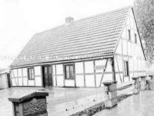 Außenansicht der Wilhelm-Pieck-Gedenkstätte in Zechin (Brandenburg)