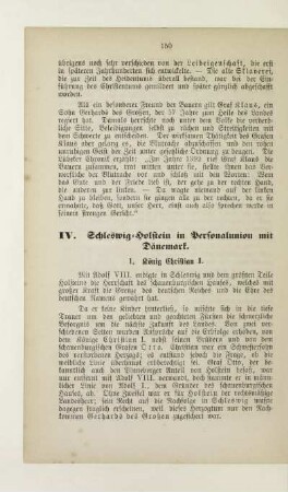 IV. Schleswig-Holstein in Personalunion mit Dänemark
