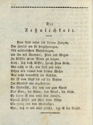 Die Aehnlichkeit
