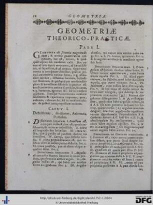 Geometria Theoretico-Practica.