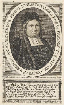 Bildnis des Iohannes Porst