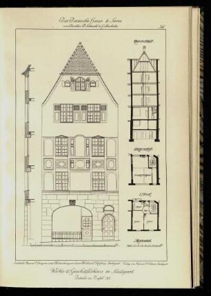 Wohn- & Geschäftshaus in Stuttgart. Details zu Tafel 35.