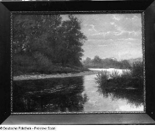Flußlandschaft : Flußlandschaft. Öl; 1905