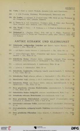 Antike Keramik und Kleinkunst (Nr. 267-292)