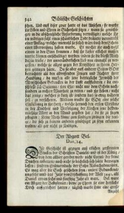 Der Abgott Bel. Dan. 14.