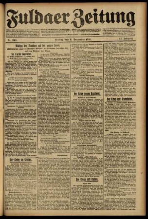 Ausgabe vom Freitag, den 08. Dezember 1916.