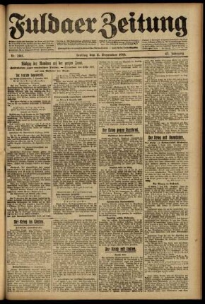 Ausgabe vom Freitag, den 08. Dezember 1916.