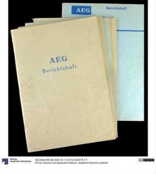 AEG Berichtsheft