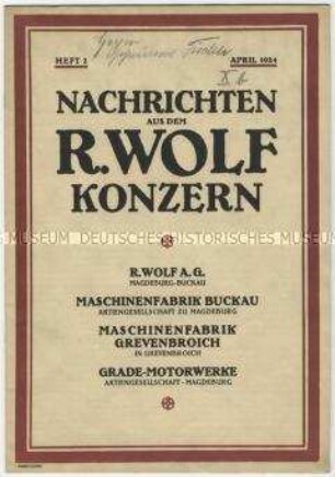 Landwirtschaftliche Maschinen der Firma Wolf