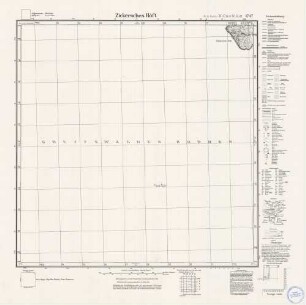 1747 Zickersches Höft, Meßtischblatt (4cm - Karte)