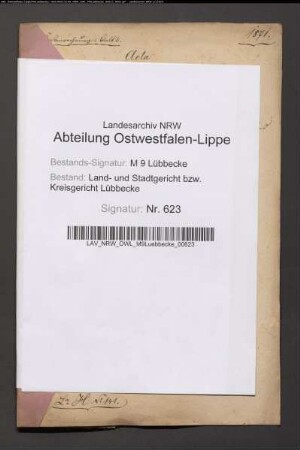 Erblasser: Meier Colon Hoevener, Franz August Hermann; Erblasser: Meier, Dorothee Wilhelmine Lisette, geb. Hoevener:
