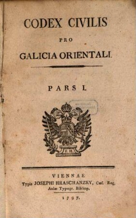 Codex civilis pro Galicia orientali, 1