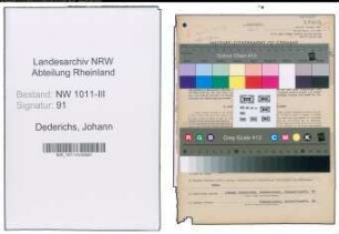 Entnazifizierung Johann Dederichs , geb. 16.08.1911 (Maurer)