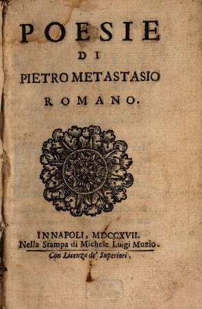 Poesie di Pietro Metastasio Romano