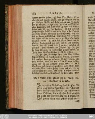 Das vier und zwanzigste Kapitel, vom 36sten Vers bis zu Ende.