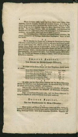 Zweites Kapitel. Vom Gehalte der Grenzbesetzungs-Officianten