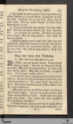 Von der Liebe des Nächsten.