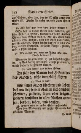 148-153, 30. Vom andern Gebot (52-76)