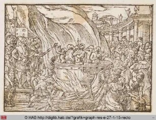 Das Martyrium der sieben Makkabäer.