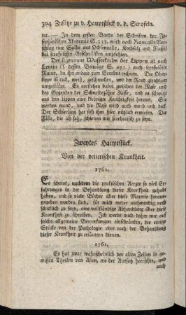 Zweytes Hauptstück. Von der venerischen Krankheit.