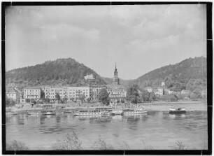 Bad Schandau mit Dampfer "Meißen"