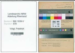 Entnazifizierung Friedrich Voigt , geb. 18.10.1890 (Angestellter)