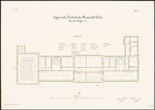 Friedrich-Wilhelms-Universität (Humboldt-Universität) Berlin Hygienische Institute: Grundriss 2. Obergeschoss 1:100