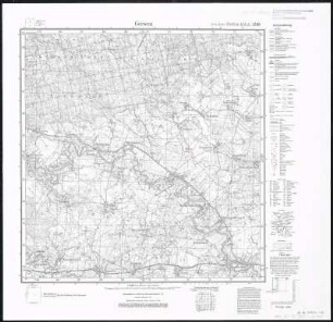 Meßtischblatt 1398 : Gerwen, 1938 : Gerwen. - Hrsg. 1925, einz. Nachtr. 1928, redakt. Änd. 193. - 1:25000. - [Berlin]: Reichsamt für Landesaufnahme, 1938. - 1 Kt.