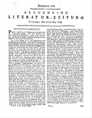 Thouret, M. A.: Recherches et doutes sur le magnétisme animal. Paris: Prault 1784