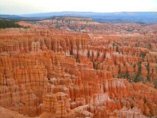Felsformationen im Bryce Canyon Nationalpark : Überblick über die bizarren Felsformationen im Bryce Canyon Nationalpark, aufgenommen am 18. Augsut 2012
