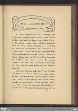 Spiel und Spielzeug