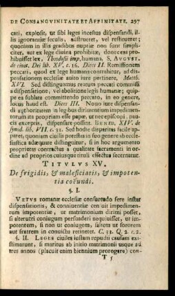Titulus XV. De frigidis, & maleficiatis, & impotentia coeundi.