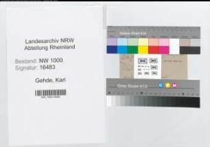 Entnazifizierung Karl Gehde, geb. 20.08.1891 (Krim.Beamter)