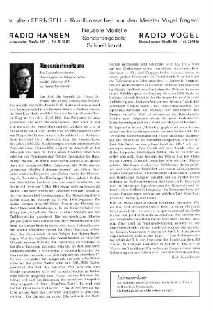 Abgeordnetensitzung