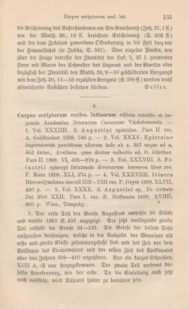 135-139 [Rezension] Augustinus, Aurelius, Ep. XXXI - CXXIII