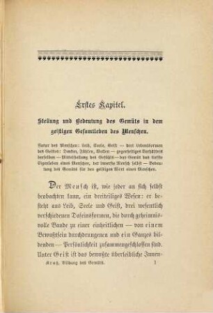 Die Bildung des Gemüts : eine Festgabe für die reifere Jugend