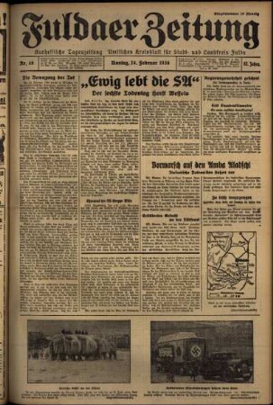 Ausgabe vom Montag, den 24. Februar 1936.