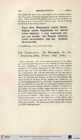 [719. Jamblichus - 722. Justinianus]