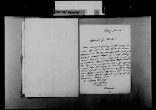 Schreiben von Heinrich von und zu Bodman, Konstanz, an Karl Schenkel: Programmrede anlässlich der Kandidatur Bodmans für die Reichstagswahlen 1903