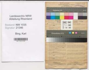Entnazifizierung Karl Bing , geb. 10.06.1914 (Steiger)