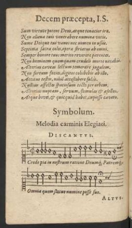 Melodia carminis Elegiaci.