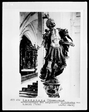Pfeilerfigur des heiligen Modestus