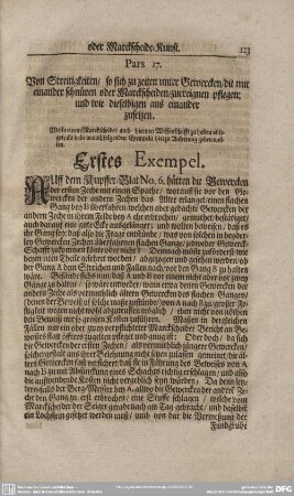 Pars 17. Von Streitigkeiten/ So sich zu zeiten unter Gewercken/ die mit einander schnüren oder Marckscheiden/ zuereignen pflegen; und wie dieselbigen aus einander zusetzen.