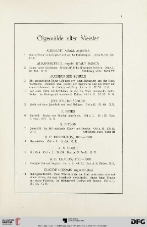 Ölgemälde alter Meister (Nr. 1-108)