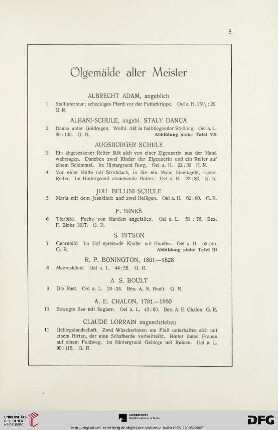 Ölgemälde alter Meister (Nr. 1-108)