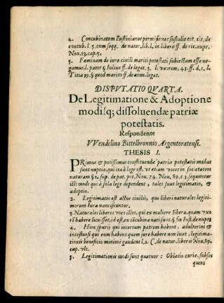 Disputatio Quarta.