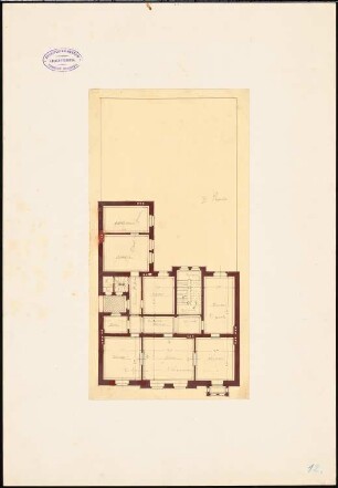 Wohnhaus Dofflein, Mainz: Grundriss 2. Obergeschoss